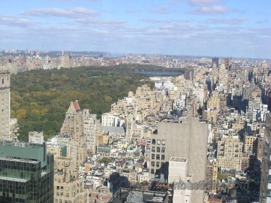 View of Central Park in New York from Four Seasons Hotel