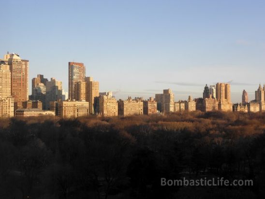 View of Central Park from the Mandarin Oriental Hotel in New York