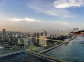 View from the Sky Park at Marina Bay Sands Hotel in Singapore