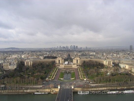 View from the Eiffel Tower in Paris, France