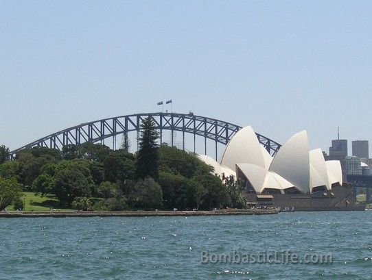Sydney Opera House with the Sydney Harbour Bridge in the background - Sydney, Australia