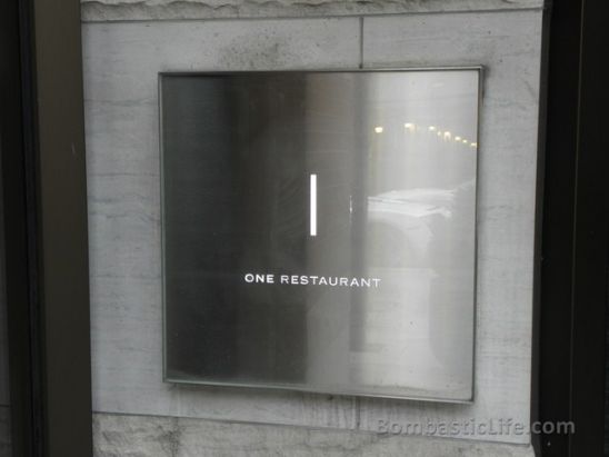 One Restaurant at the Hazelton Hotel in Toronto