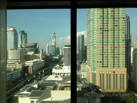 View from our Grand Deluxe Room at St. Regis Hotel in Bangkok
