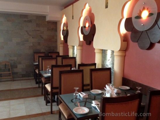 Interior of Nirvana Indian Restaurant