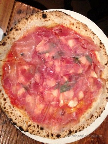 Ontario Prosciutto, Tomato, Basil, Mozzarella at Pizzeria Libretto 