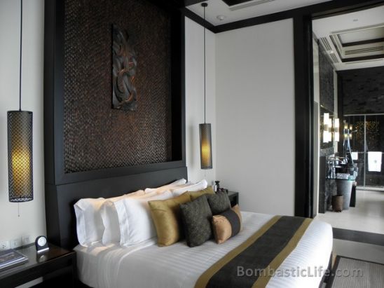 Bedroom of our Royal Villa at Banyan Tree Resort in Koh Samui