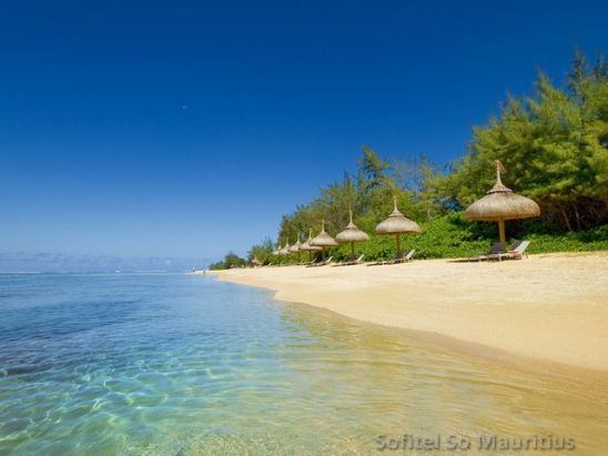 Beach at So Mauritius 