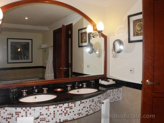 Bathroom of our Regency King Suite at the Hyatt Regency Resort Sharm El Sheik, Egypt