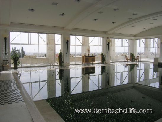 Indoor pool of the Four Seasons Hotel in Amman, Jordan - a five-star, luxury hotel in Jordan.