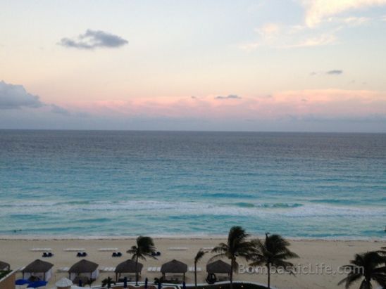 Evening View from Guest Room at The Ritz-Carlton Cancun