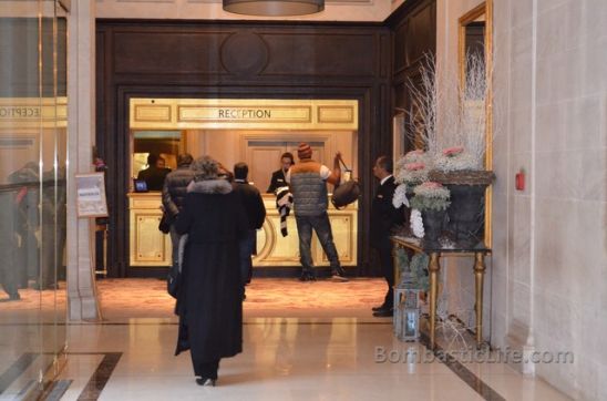 Reception Counter at the Westin Vendome Hotel - Paris