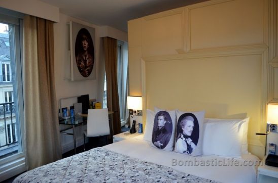 Bedroom of our Suite at W Hotel Paris - Paris, France