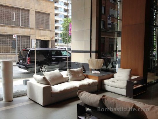 Lobby of Le Germain Hotel in Toronto