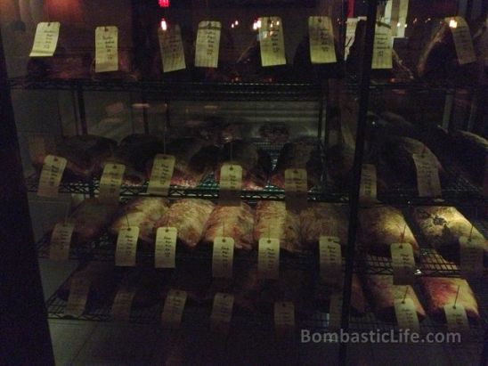 Dry Aging Room at Jacob & Co. Steakhouse in Toronto