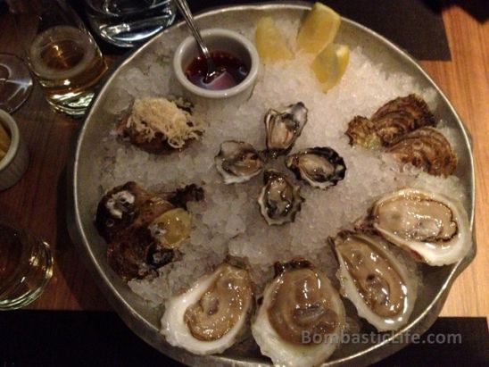 Oysters at Jacob & Co. Steakhouse in Toronto