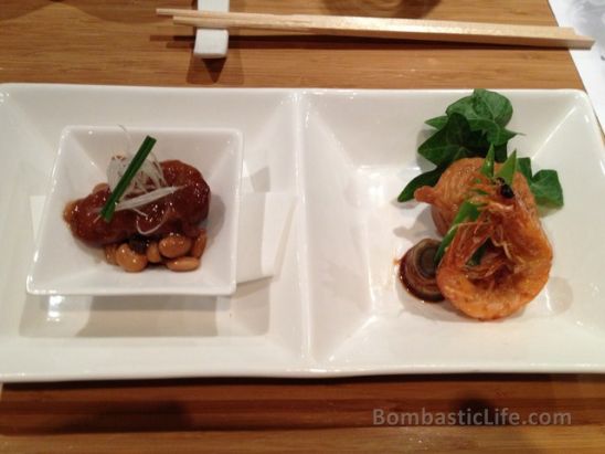 Simmered Duck and Deep Fried Shrimp and Fish Cake