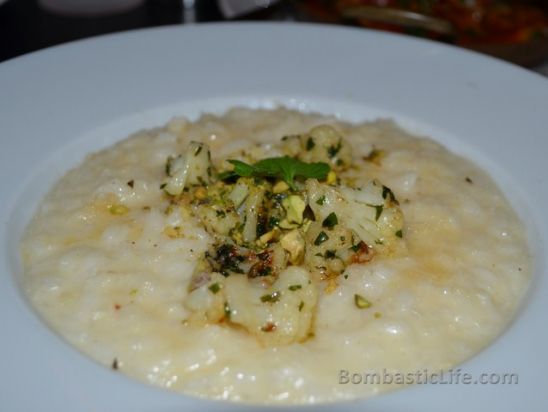 Parmesan Risotto with cauliflower, pistachio and brown butter at RPM 