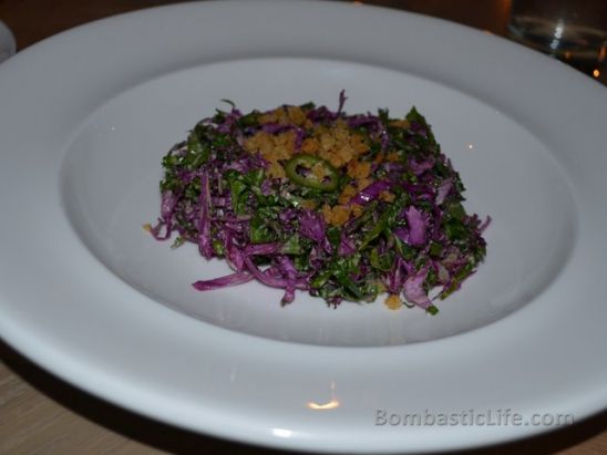 Kale Salad at the Pump Room in Chicago