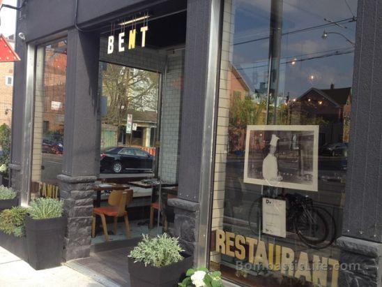 Entrance to Bent Restaurant in Toronto