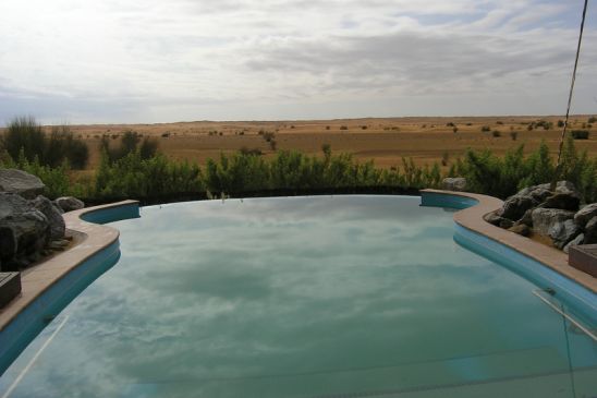 Private Pool of a suite at Al Maha Desert Resort