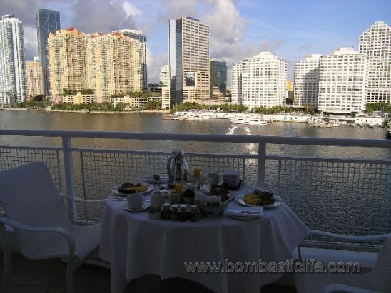 Mandarin Oriental - Miami 

Breakfast on the balcony with beautiful views of Miami.