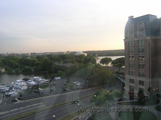 View from the Mandarin Oriental Hotel - Washington, DC - When you book, make sure you ask for the best view availalbe.  As you can see, not all the views are bombastic!