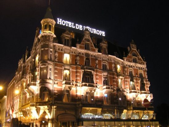 Hotel de l'Europe - Amsterdam, Holland - Hotel at Night