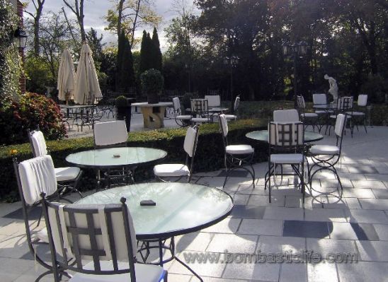 Patio at Chateau de la Muire