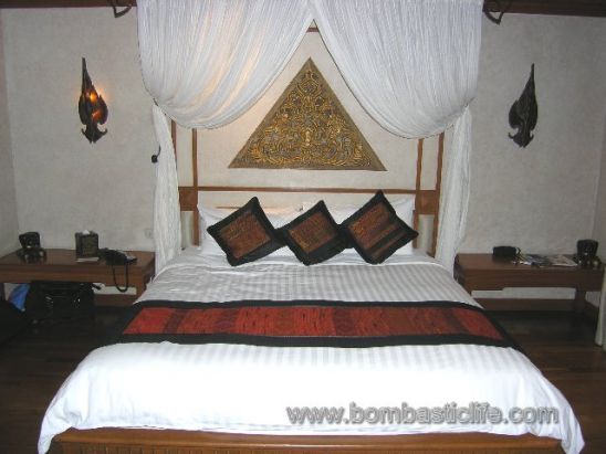 Bedroom  of Rice Terrace View King Pavilion at  the Four Seasons Chiang Mai - Chiang Mai, Thailand
