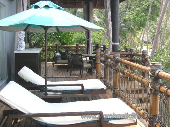 Deck of Beach Front Villa - Four Seasons Resort Koh Samui