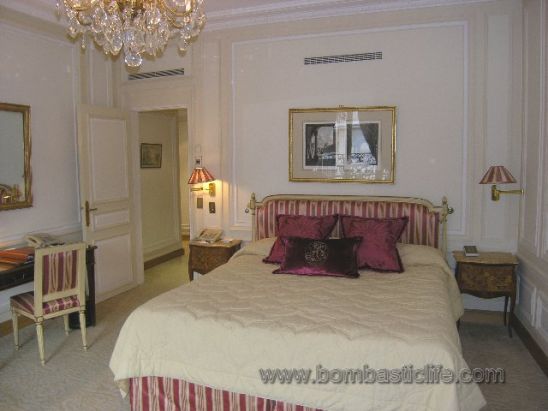 Hôtel Plaza Athénée - Paris, France -- Junior Suite Bedroom