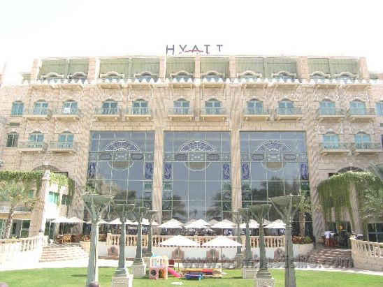 Grand Hyatt Hotel - Oman -View of back of hotel.