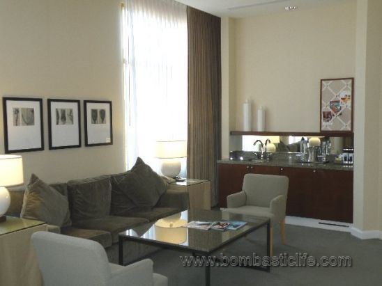 Living Room of Jr. Presidential Suite - Hilton San Diego Gaslamp Quarter - San Diego, California