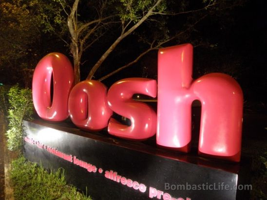 Oosh Restaurant in Singapore.
