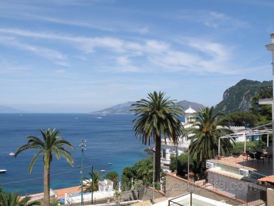 View from deck of Coleman Suite, the Jacuzzi (Pool) Suite - Villa Marina Hotel - Capri, Italy