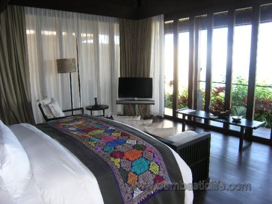 Bedroom of a Sea Cliff Villa at Bulgari Hotel and Resort in Bali