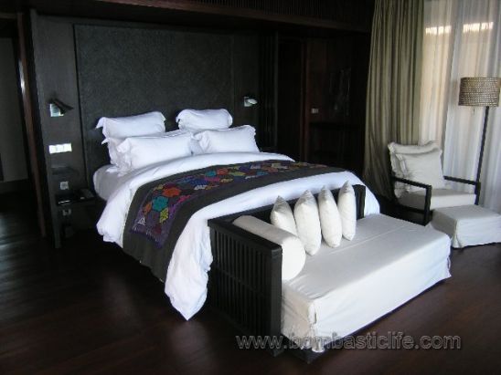 Bedroom of a Sea Cliff Villa at Bulgari Hotel and Resort in Bali