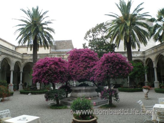 Courtyard of San Domenico Palace Hotel - Taormina, Italy