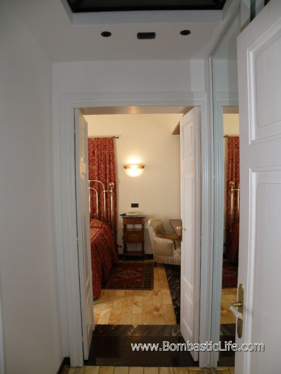View from Living Room of Suite to Bedroom - Villa Las Tronas Hotel - Alghero, Sardina