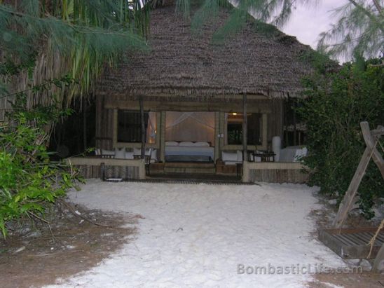 Our room at Mnemba Island Resort in Zanzibar