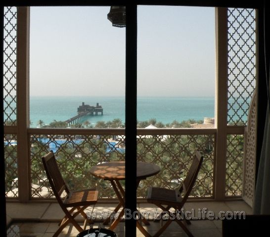 Balcony of Ocean Deluxe Room at Madinat Jumeirah Resort – Dubai, UAE