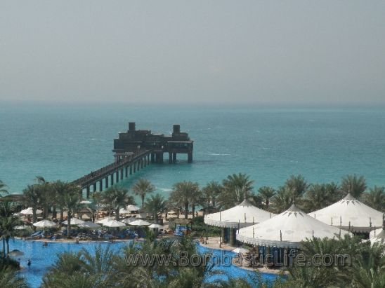 View from Balcony of Ocean Deluxe Room at Madinat Jumeirah Resort – Dubai, UAE