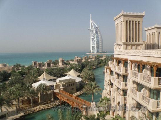 View from Balcony of Ocean Deluxe Room at Madinat Jumeirah Resort – Dubai, UAE