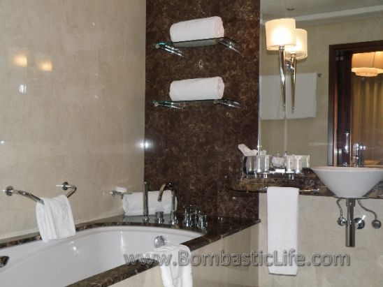 Bathroom of Deluxe Sea View Suite - Grosvenor House Dubai – Dubai, UAE