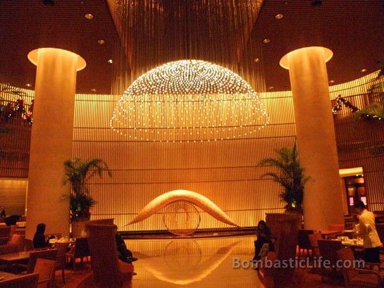 The elegant lobby of The Peninsula Hotel Tokyo - Tokyo, Japan