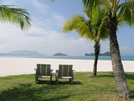 Beach area for the Beach Villa at the Four Seasons Resort - Langkawi, Malaysia