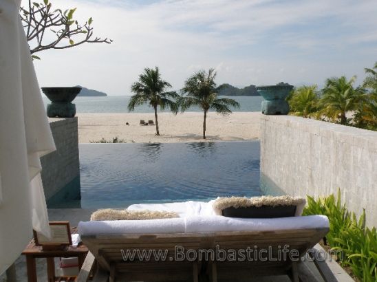 Private Room at the Adult Pool at the Four Seasons Resort - Langkawi, Malaysia