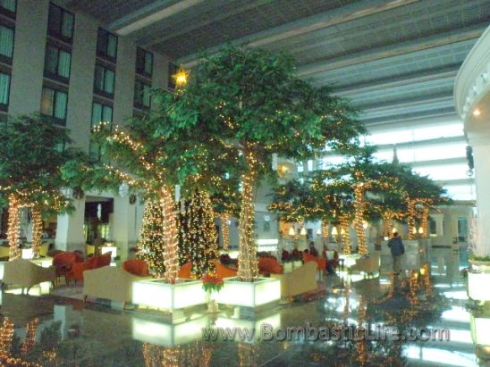 Lobby of the Novotel Suvarnabhumi Airport Hotel – Bangkok, Thailand located close to the airport.