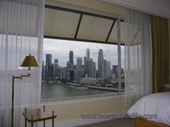View from Bedroom - The Ritz Carlton - Millenia - Singapore
