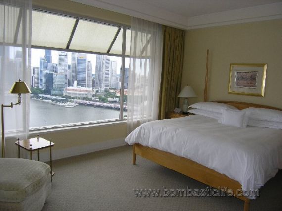 Bedroom at the Ritz Carlton - Millenia - Singapore.